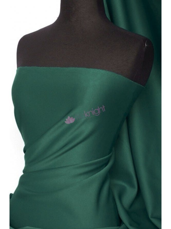 24 METRES Clearance Scuba Stretch Poly Mid-Heavy Fabric Wholesale Roll- Bottle Green Q792 BTGR