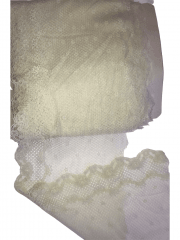 24 METRES Lace Scalloped Floral Trimming Job Lot Bolt- Vanilla Cream JBL429 VCRM