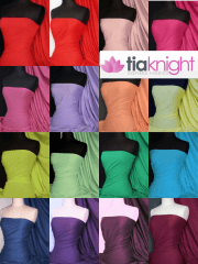 24 PACK (1/2 Metre) Single Jersey Knit 100% Light Cotton T-Shirt Fabric- Mixed Plains Q1249