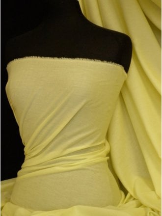 25 METRES 100% Cotton Light Weight Sheeting Fabric (150cm) Wholesale Roll- Lemon JBL434 LMN