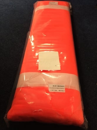 25 METRES Organza Sparkle Shimmer Net Material Job Lot Bolt- Fluorescent Orange JBL10 FLOR
