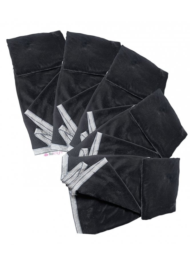 26 PIECES (1/2 Metre) Micro Velvet Velour Fabric Luxuriously Soft Velvet Bundle- Black