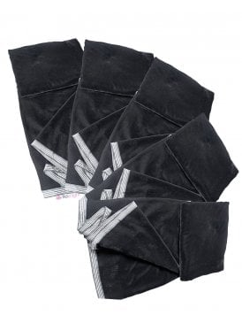 26 PIECES (1/2 Metre) Micro Velvet Velour Fabric Luxuriously Soft Velvet Bundle- Black