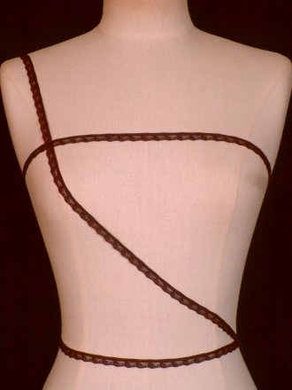 3 METRES Dark Purple Lingerie Elastic Trim