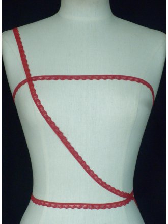 3 METRES Dark Red Lingerie Elastic Trim