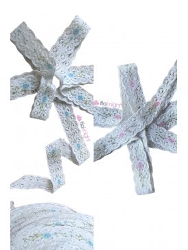 3 METRES Floral Lingerie Elastic Trimming- Roses SY133