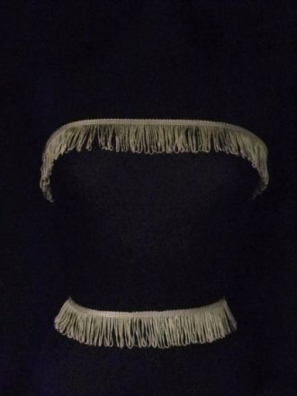 3 METRES Fringe Non-Stretch Trimming- Gold Sand TS49 GLD