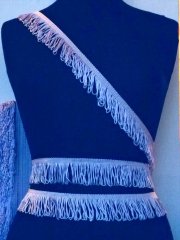 3 METRES Fringe Non-Stretch Trimming- Lilac TS42 LLC
