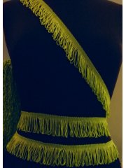 3 METRES Fringe Non-Stretch Trimming- Parrot Green TS40 PGR