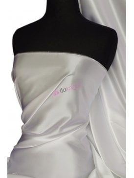 4.5 METRES Clearance Acetate Satin Mid-Heavy Fabric Material- Ivory Q824 IV