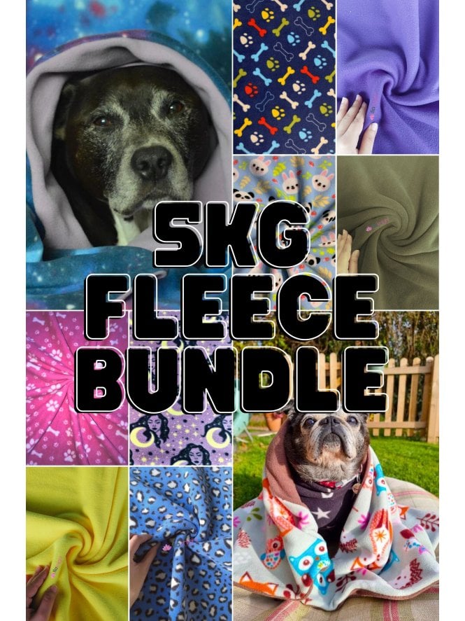 5KG Offcuts Assorted Fleece Bundle- Plain/Printed/Polar/Micro/Sweatshirt Fleece