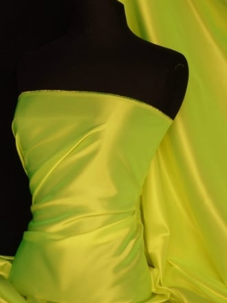 Acetate Satin Fabric Material- Tropical Lime Q824 TLM