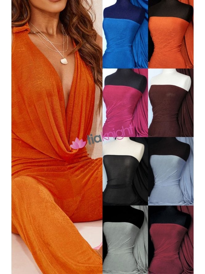 Acetate Slinky 4 Way Super Stretch Jersey Fabric- Q323