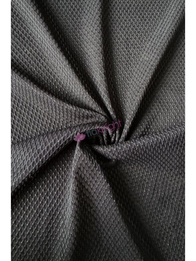 Airtex Mesh 4 Way Stretch Fabric- Black SQ879 BK