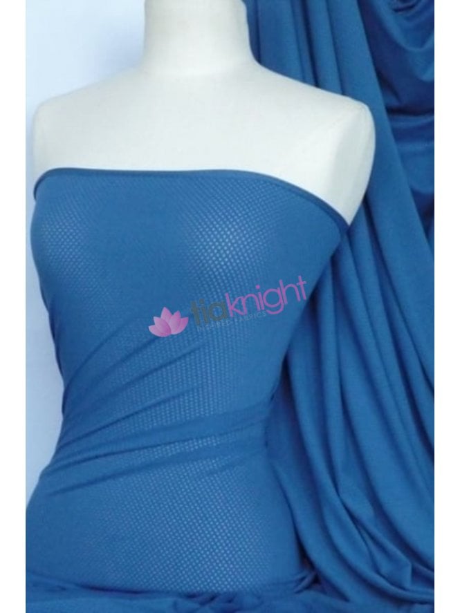 Airtex Mesh Super Stretch Fabric- Petrol Blue Q981 PTBL