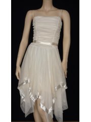 Angel Cream Floaty Prom Dress