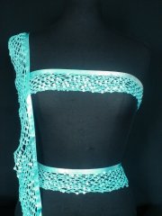 Aqua Blue Sequin Trim