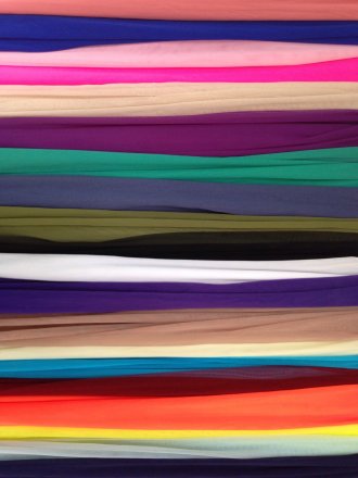 Assorted Coloured Plain Stretch Power Mesh Offcuts- 1 KG