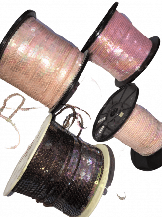 Assorted Coloured Sequin Trimmings- Neutral Sparkles SY63