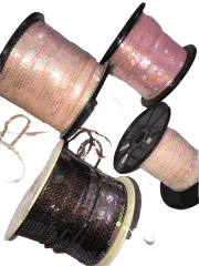 Assorted Coloured Sequin Trimmings- Neutral Sparkles SY63