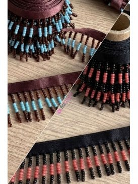 Beaded Tassel Fringe Trimming Decoration- TS13