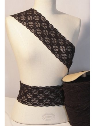 Black Diamond Scalloped Lace Trimming