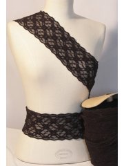 Black Diamond Scalloped Lace Trimming