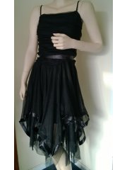 Black Floaty Prom Dress