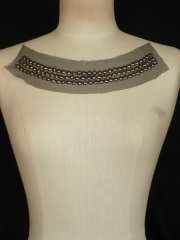 Black/ Grey Beaded Net Neck Piece