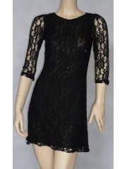 Black Lace Cocktail Dress