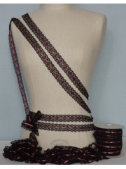Black Lace With Pink Ribbon Trim