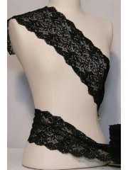 Black Orchid Design Lace stretch Trimming