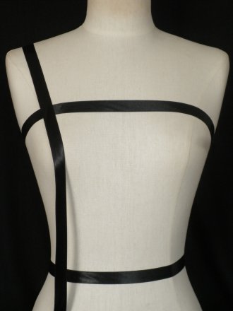 Black Satin Ribbon Trim