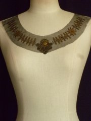 Brown/ Gold Coin Net Neck Piece