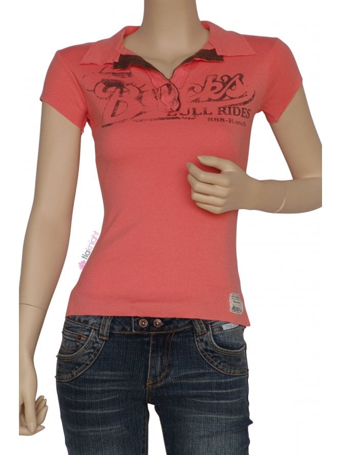 Buck's 100% Cotton Short Sleeve T-Shirt- Coral