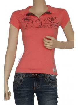 Buck's 100% Cotton Short Sleeve T-Shirt- Coral