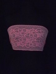 Candy Pink Flower Design Wide Lace Trim