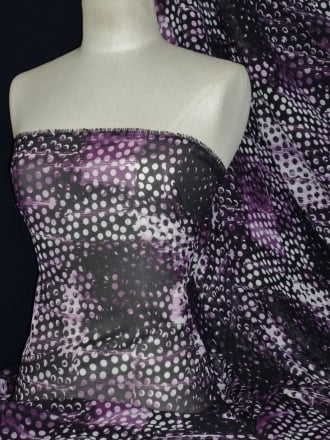 Chiffon Soft Touch Sheer Fabric - Fusion Lights Purple CHF190 PPL