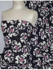 Chiffon Soft Touch Sheer Fabric- Hawaiian Hibiscus CHF195 PPL