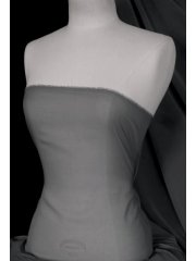 Chiffon Soft Touch Sheer Fabric Material- Light Grey Q354 GR