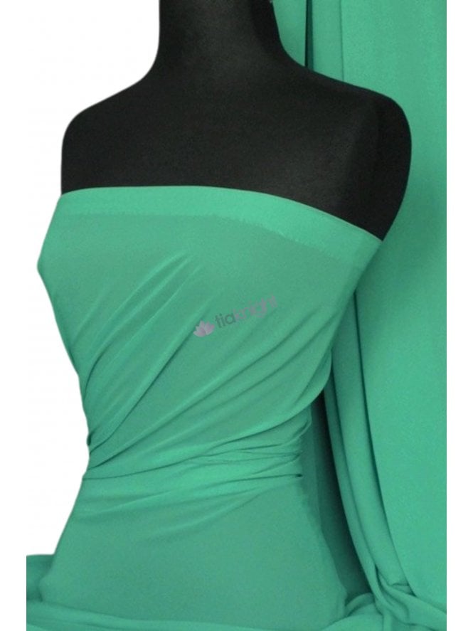 Chiffon Soft Touch Sheer Fabric Material- Sea Green Q354 SGR