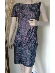 Circle Graphic Print Dress