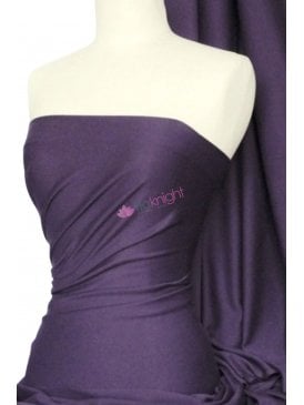 Clearance 100% Cotton Interlock Knit Soft Jersey T-Shirt Fabric- Dark Purple SQ175 DKPPL