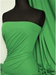 Clearance 100% Cotton Interlock Knit Soft Jersey T-Shirt Fabric- Parrot Green SQ175 PTGR