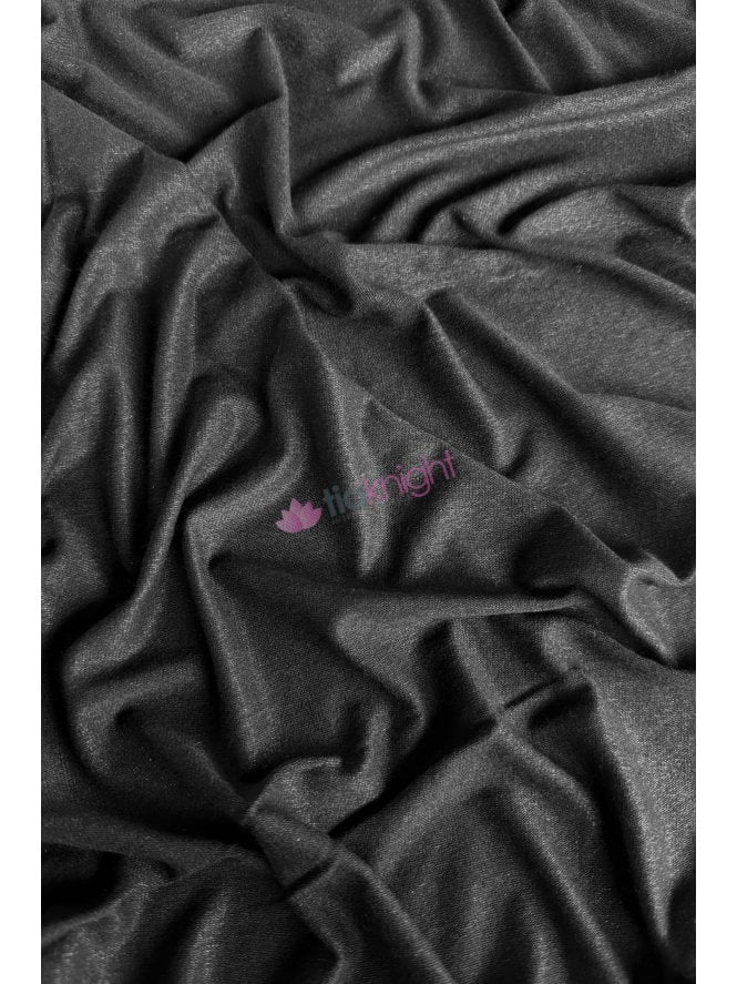 Clearance (121cm Width) Brazil Knit 4 Way Stretch Lightweight Knitwear- Black SQ148 BK