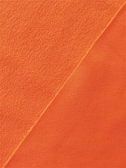 Clearance (90 cms) Micro Fleece Jersey Backed Stretchy Sports Fabric- Flo Orange SQ219 FLOR