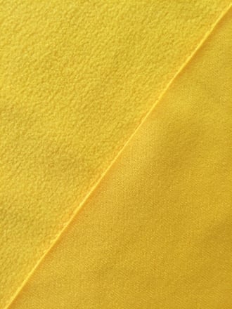 Clearance (90 cms) Micro Fleece Jersey Backed Stretchy Sports Fabric- Sunflower Yellow SQ219 SYL