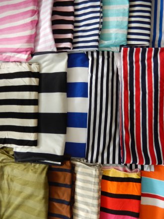 Clearance Assorted Stripe Cotton Fabric Offcuts