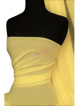 Clearance Chiffon Soft Touch Sheer Fabric Material- Yellow
