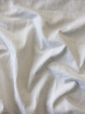 Clearance Cotton Elastine Lightweight 4 Way Stretch Fabric- White SQ217 WHT